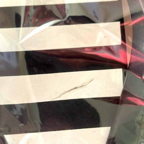 Kate Spade Rhett black and white striped platform wedge flip flops NWOT size 9 - Picture 3 of 8